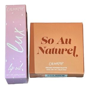 Colourpop So Au Naturel Eyeshadow Palette & Heyyy Lip Oil